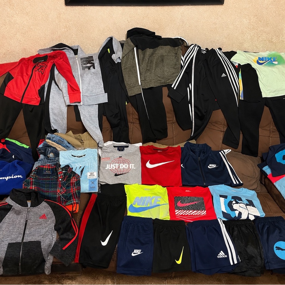 Nike Kids Active Mix Matching Set - Red, Black, Gray, Blue, Neon Yellow, Green